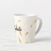 Federn Luxus Moderne Boho-Kollektion Milchtasse (Rechte Ecke)