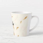 Federn Luxus Moderne Boho-Kollektion Milchtasse (Rechts)