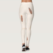 Federn Luxus-Popular-Boho-Kollektion Leggings (Rückseite)