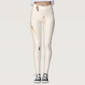 Federn Luxus-Popular-Boho-Kollektion Leggings (Vorderseite)