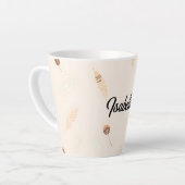 Federn Luxus-Popular-Boho-Kollektion Milchtasse (Linke Ecke)