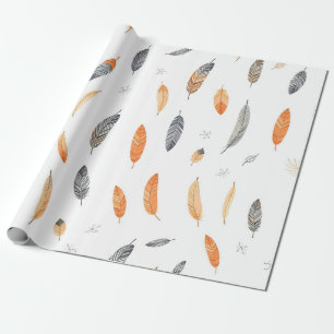 Federn Luxus-Trendy-Boho-Kollektion Geschenkpapier