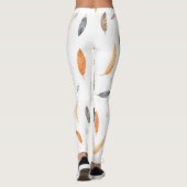 Federn Luxus-Trendy-Boho-Kollektion Leggings (Rückseite)