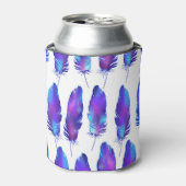 Federn mit Raumstruktur, magisches Muster. Dosenkühler (Kanne Vorderseite)