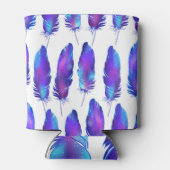 Federn mit Raumstruktur, magisches Muster. Dosenkühler (Rückseite)