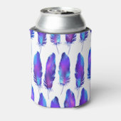 Federn mit Raumstruktur, magisches Muster. Dosenkühler (Kanne Rückseite)