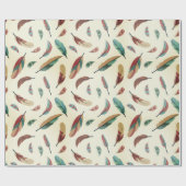 Federn-Muster Geschenkpapier (Flach)