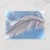 Federn oder Federn Sky Reiki Spirit Business Card Visitenkarte (Vorderseite)