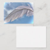 Federn oder Federn Sky Reiki Spirit Business Card Visitenkarte (Vorne/Hinten)