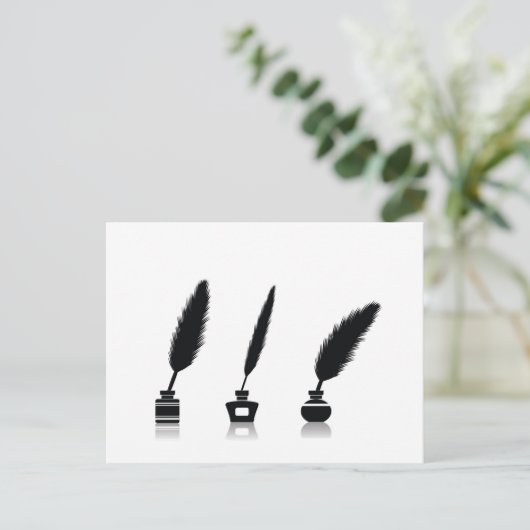 Federn Postkarte (Stehend Vorderseite)