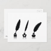 Federn Postkarte (Vorne/Hinten)