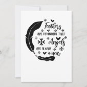 Federn sind Erinnerungen, denen Engel immer nahe s Save The Date (Vorderseite)