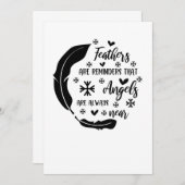 Federn sind Erinnerungen, denen Engel immer nahe s Save The Date (Vorne/Hinten)