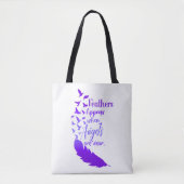 Federn tauchen auf, wenn Engel in der Nähe sind -  Tasche (Vorderseite)