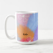 Federn und Blume Pastel Tasse (Links)
