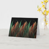 Federn und Flammen Karte (Gelbe Blume)