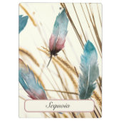 Federn und Gras Klemmbrett (Rückseite)