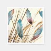 Federn und Gras Serviette (Vorderseite)