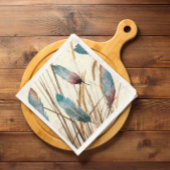 Federn und Gras Serviette