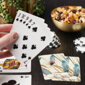 Federn und Gras Spielkarten (In Situ)