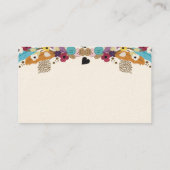 Federn und Knöpfe Visitenkarte (Rückseite)