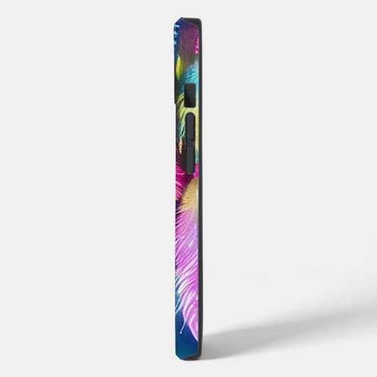 Federn und Perlen personalisiert Case-Mate iPhone Hülle (Rückseite / Links)