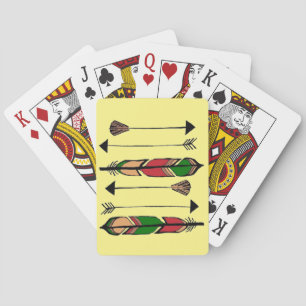 Federn und Pfeil-Spielkarten Spielkarten