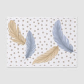Federn und Polka-Punkte Seidenpapier (Vorderseite)