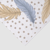 Federn und Polka-Punkte Seidenpapier (Ausschnitt)