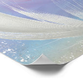 Federn und Rose Poster (Ecke)