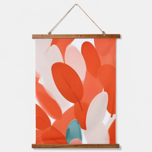 Federn verschiedener Vögel kommen zusammen Wandteppich Mit Holzrahmen (Vorderseite)