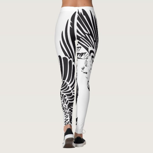 Federn voll die Beine Leggings (Rückseite)