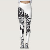 Federn voll die Beine Leggings (Vorderseite)