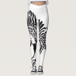 Federn voll die Beine Leggings