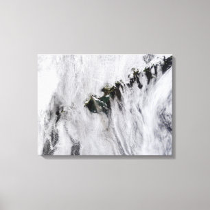 Federn von Okmok Vulkan, Aleuten Leinwanddruck