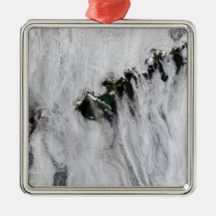 Federn von Okmok Vulkan, Aleuten Silbernes Ornament