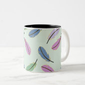 Federn Zweifarbige Tasse (VorderseiteRechts)
