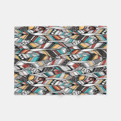 Federnahtloses Muster Fleecedecke (Vorderseite (Horizontal))