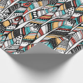 Federnahtloses Muster Geschenkpapier (Ecke)