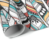 Federnahtloses Muster Geschenkpapier (Rolleneckpunkt)