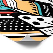 Federnahtloses Muster Poster (Ecke)