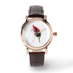Federnstift mit Goldnippe Armbanduhr