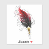 Federnstift mit Goldnippe Aufkleber (Blatt)