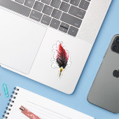 Federnstift mit Goldnippe Aufkleber (Laptop mit iPhone)