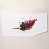 Federnstift mit Goldnippe Badehandtuch (Badehandtuch)