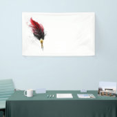 Federnstift mit Goldnippe Banner (Messeveranstaltung)