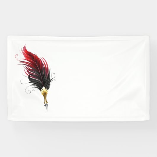 Federnstift mit Goldnippe Banner (Horizontal)