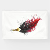 Federnstift mit Goldnippe Banner (Horizontal)