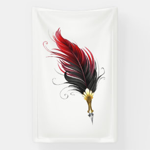 Federnstift mit Goldnippe Banner