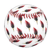 Federnstift mit Goldnippe Baseball (Rückseite)